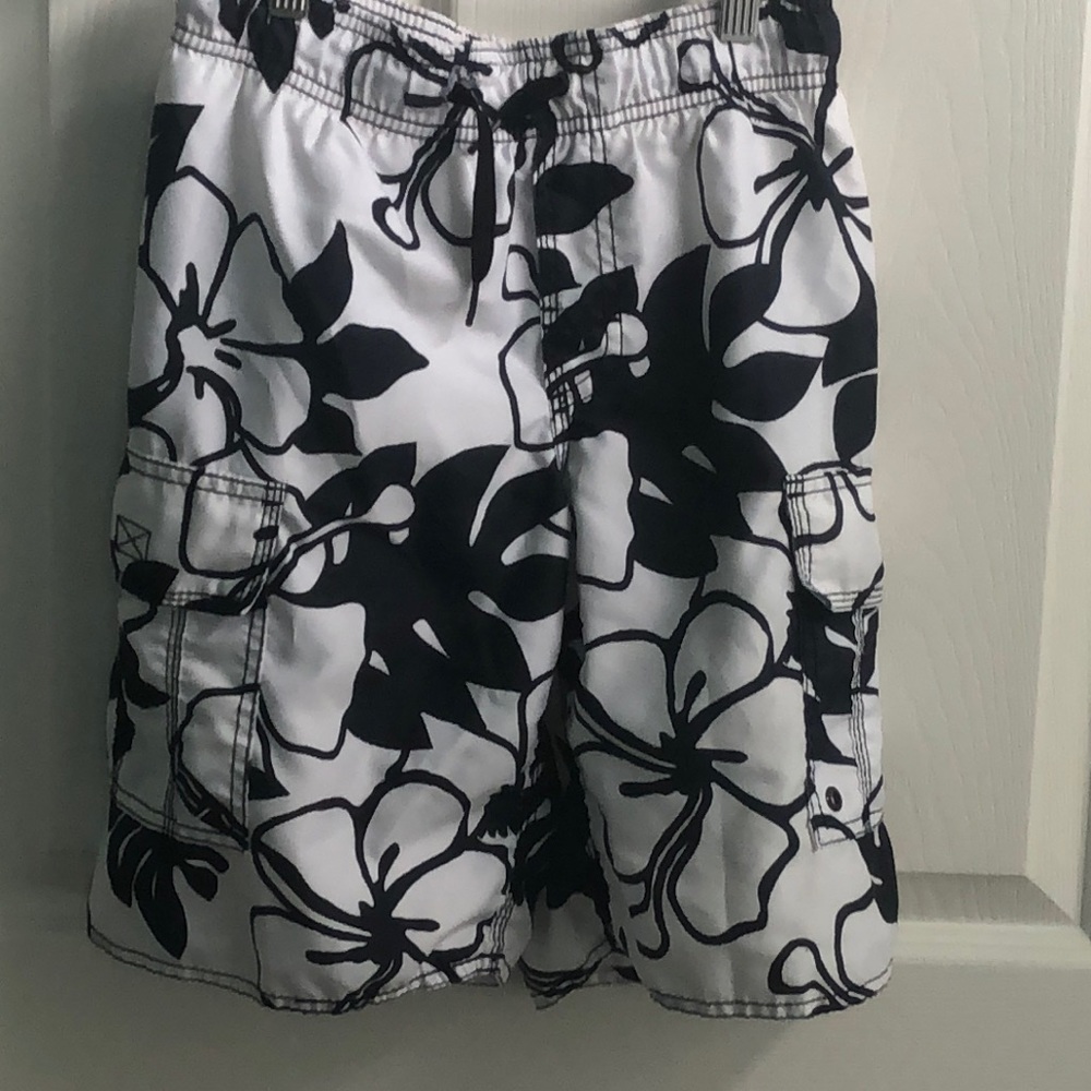Black and white swimsuit